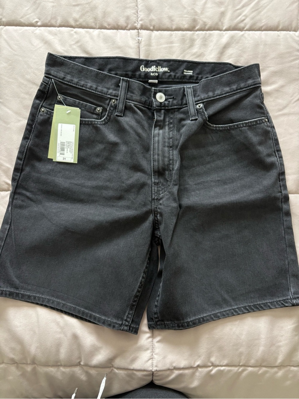 Goodfellow & Co Black Men's Denim Jean Shorts